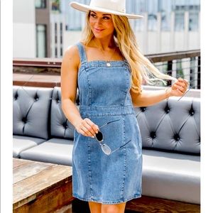 Chambray Jumper Dress